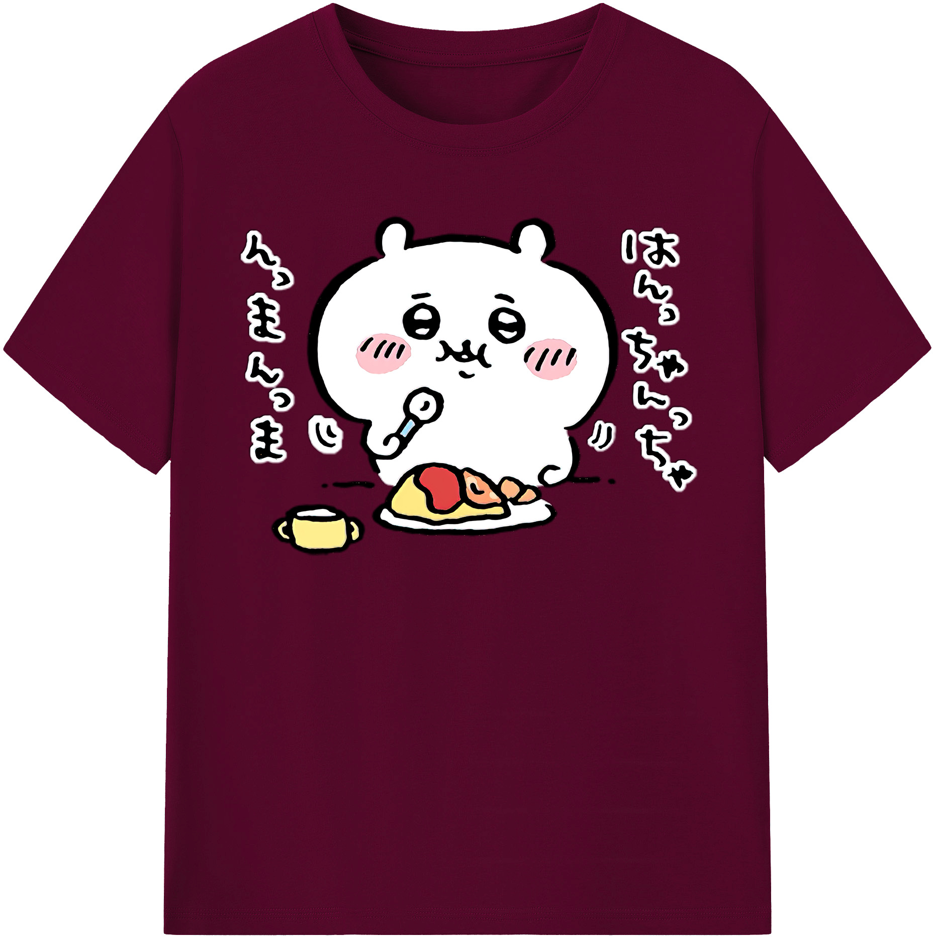 （画像用） ちいかわ ちいかわ Chii-kawa chiikawa レディースカジュアルプリントTシャツ（綿100％）